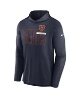 Men's Nike Navy Chicago Bears Performance Team Pullover Hoodie