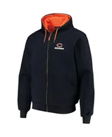 Men's Dunbrooke Navy Chicago Bears Craftsman Thermal-Lined Full-Zip Hoodie