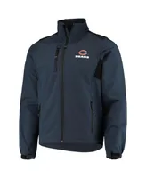 Men's Dunbrooke Navy Chicago Bears Circle Softshell Fleece Full-Zip Jacket