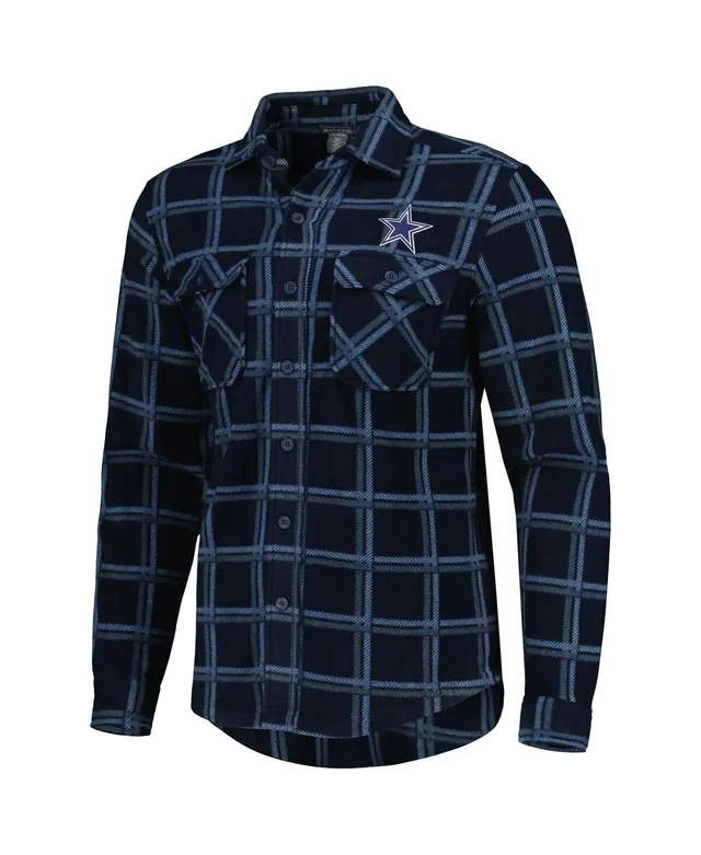 Antigua Men's Antigua Gray Colorado Rockies Instinct Flannel Button-Up Shirt