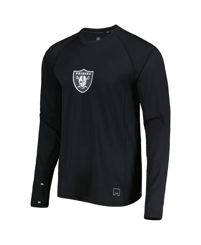 Las Vegas Raiders MSX by Michael Strahan Resolution Tie-Dye Raglan T-Shirt  - Gray