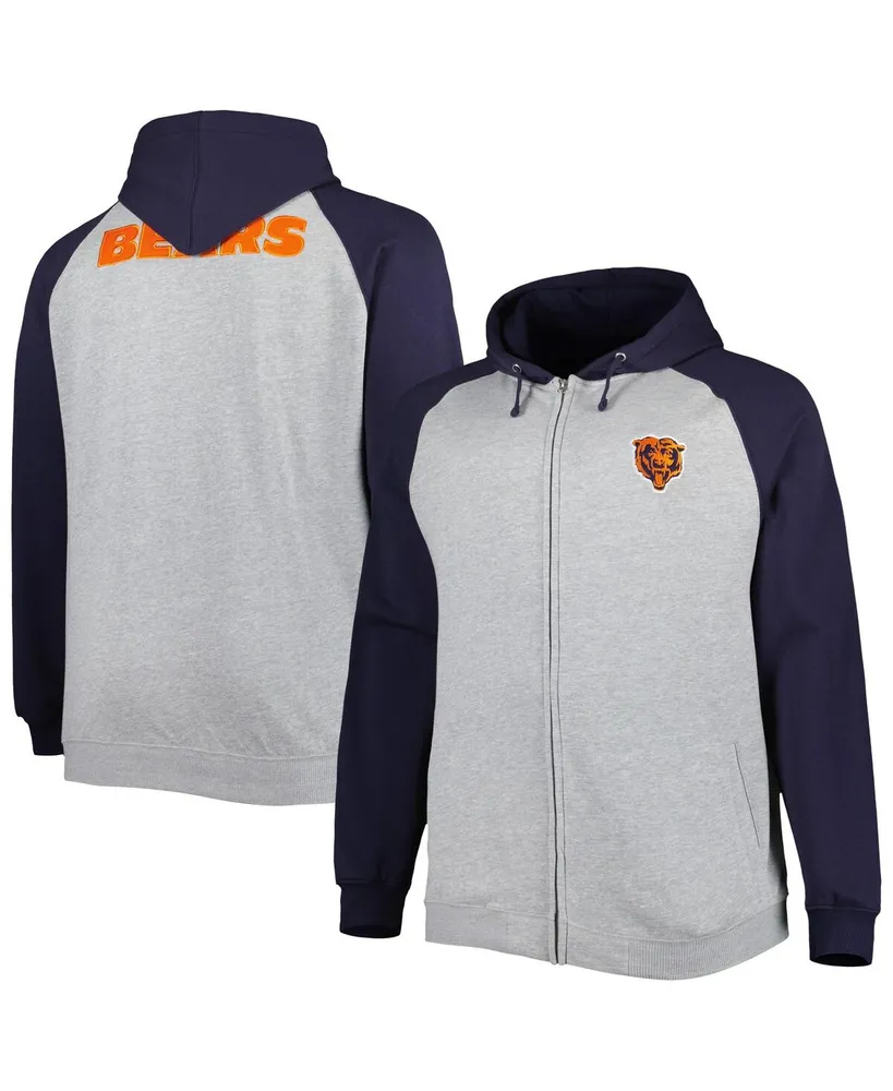 Chicago Bears Nike Sideline Showout Short Sleeve Full-Zip Hoodie - Navy