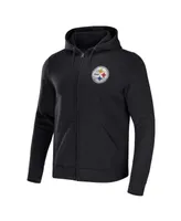 Men's Nfl x Darius Rucker Collection by Fanatics Black Pittsburgh Steelers Rocker Full-Zip Hoodie