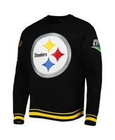 Men's Pro Standard Black Pittsburgh Steelers Super Bowl Xliii Mash Up Pullover Sweatshirt