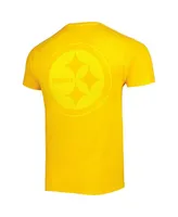 Men's '47 Brand Gold Pittsburgh Steelers Fast Track Tonal Highlight T-shirt