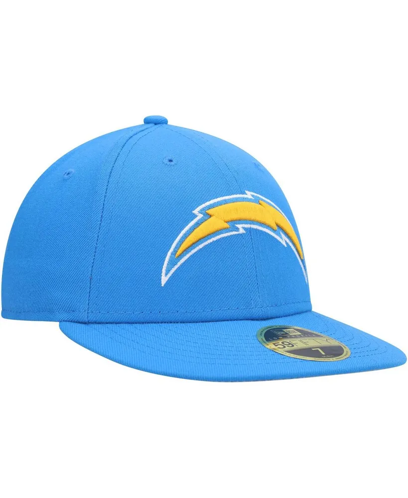 Men's New Era Powder Blue Los Angeles Chargers Logo Omaha Low Profile 59FIFTY Fitted Hat