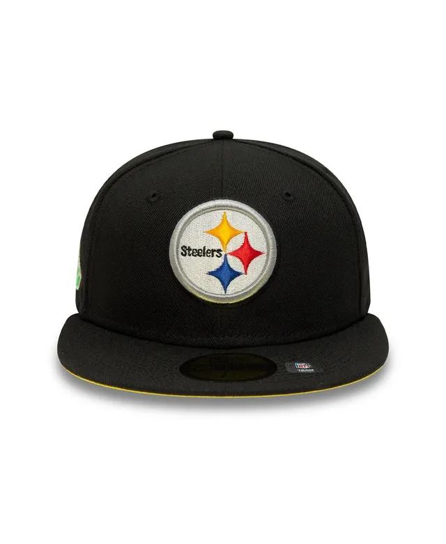 New Era Pittsburgh Steelers Mens Black Super Bowl XL Side Patch 59FIFTY  Fitted Hat