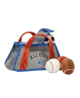 Lambs & Ivy Baby Sports Interactive Plush Toy Set - Football/Basketball/Baseball