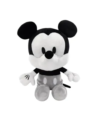 Disney Baby Mickey Mouse Black/White Plush Stuffed Animal Toy by Lambs & Ivy