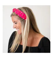 Women's Traditional Knot Headband - Pink Gem