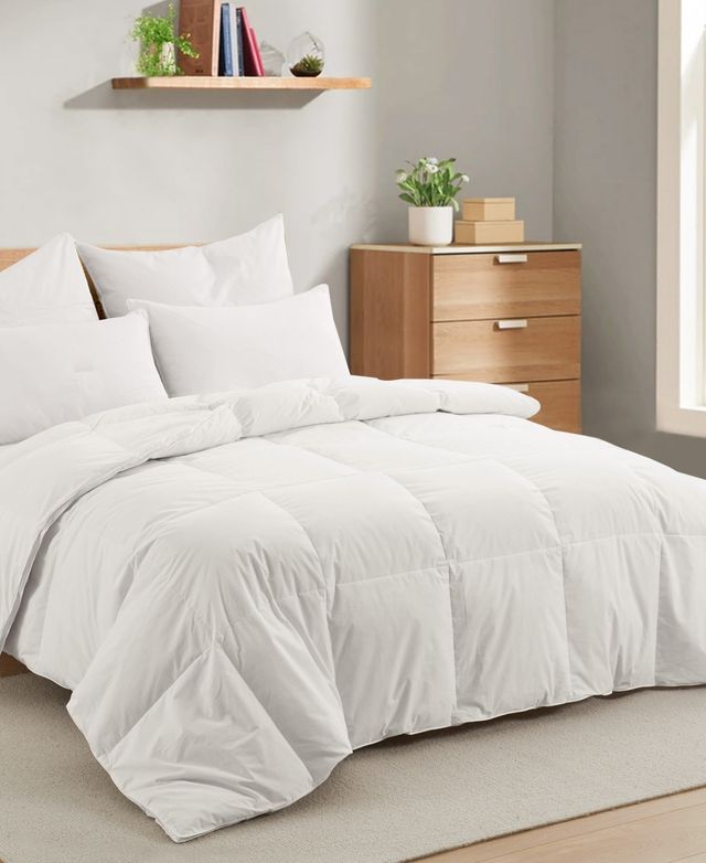 Unikome All Season White Goose Feather and Fiber Comforter