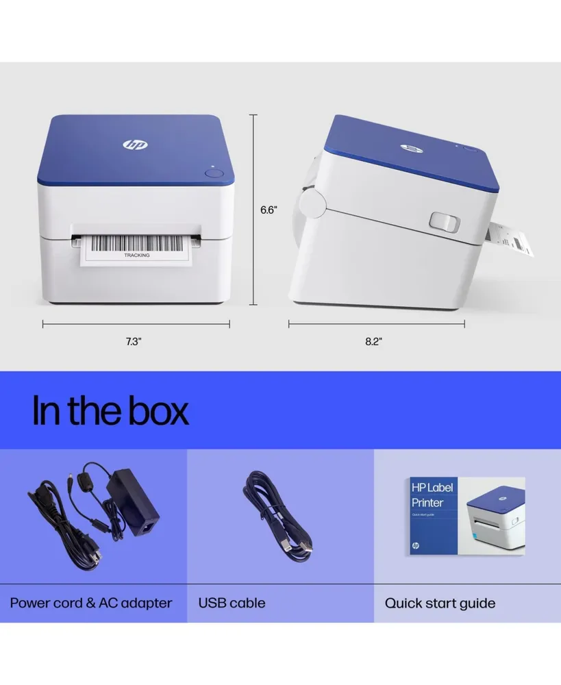 Hp Direct Thermal Label Printer KE203 Usb, Shipping, Barcode, & More