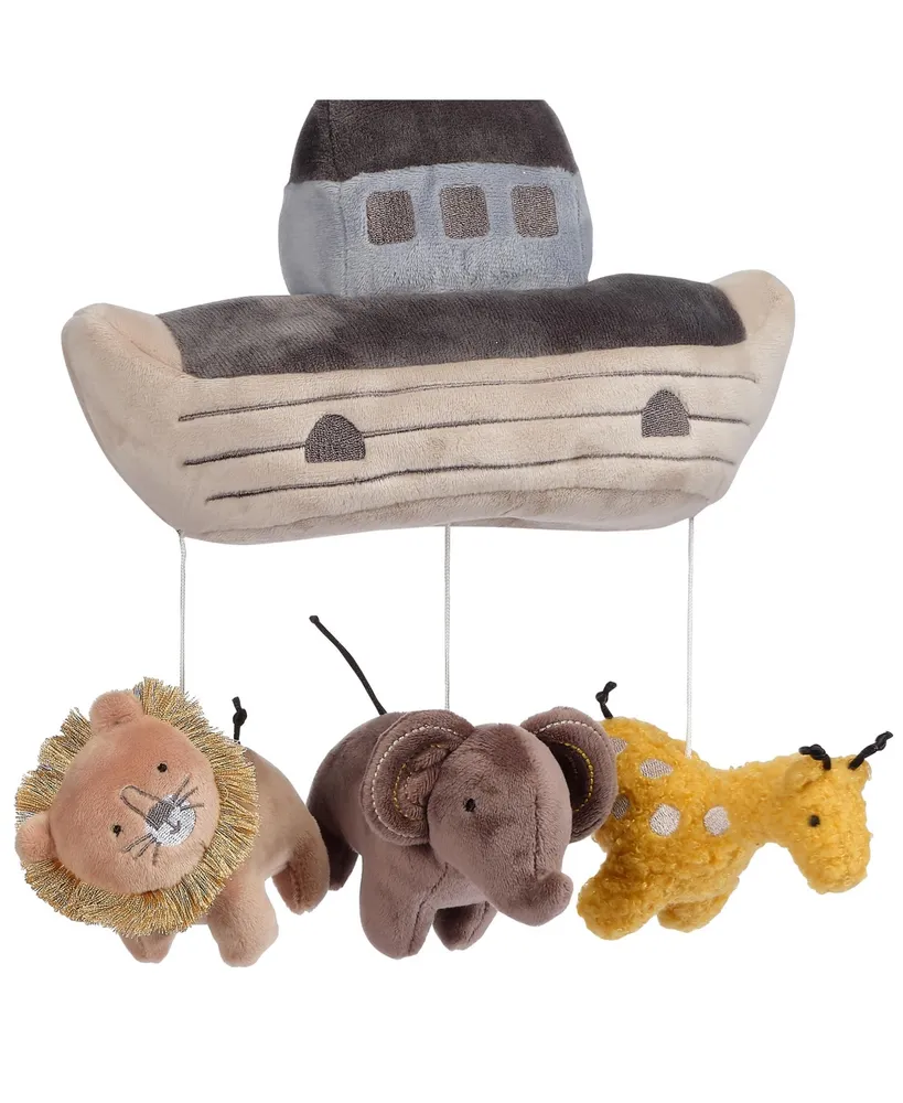 Lambs & Ivy Happy Jungle Musical Baby Crib Mobile Safari Animals Soother Toy