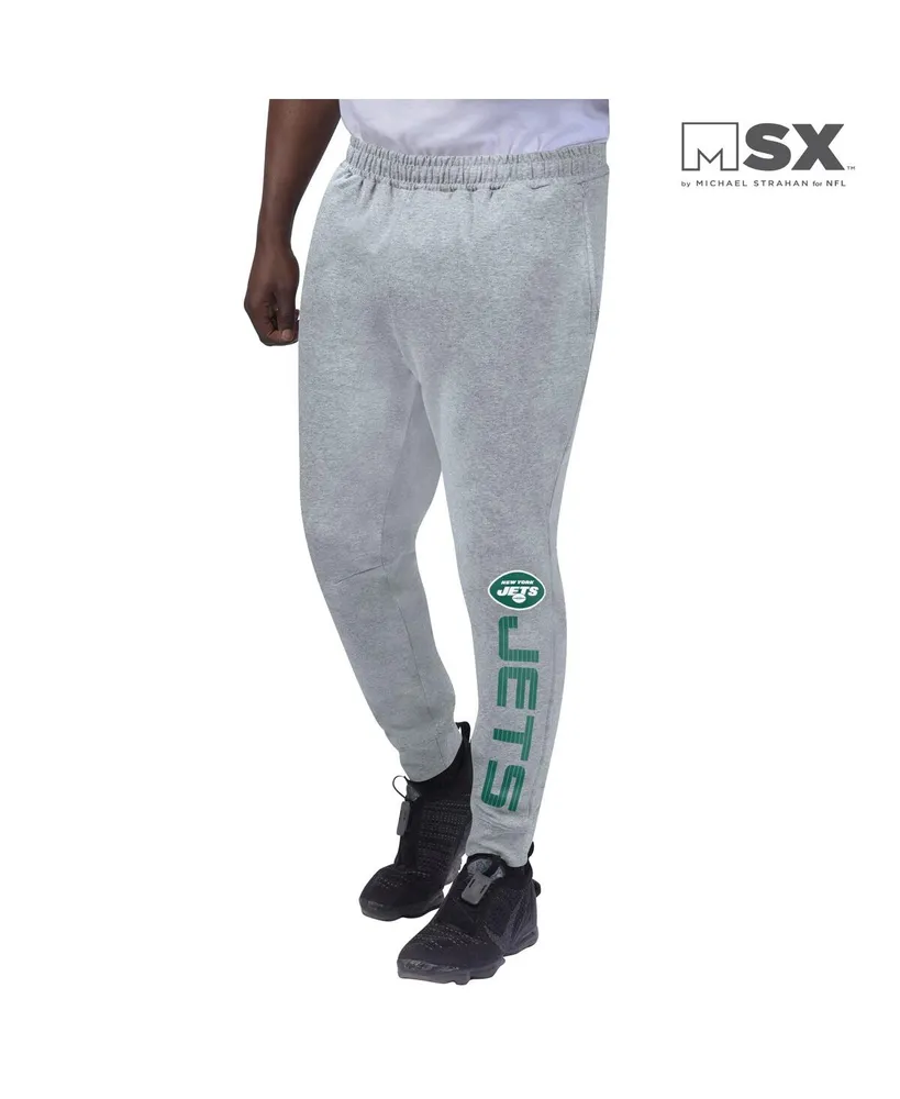 Men's Msx by Michael Strahan Heathered Gray New York Jets Jogger Pants