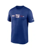 Men's Nike Royal New York Giants Horizontal Lockup Legend T-shirt