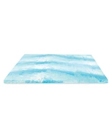 Closeout! ProSleep Cooling Gel Swirl 3" Memory Foam Mattress Topper