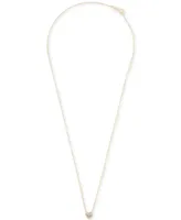 Diamond Heart Pendant Necklace (1/4 ct. t.w.) in 14k Gold, 16" + 2" extender