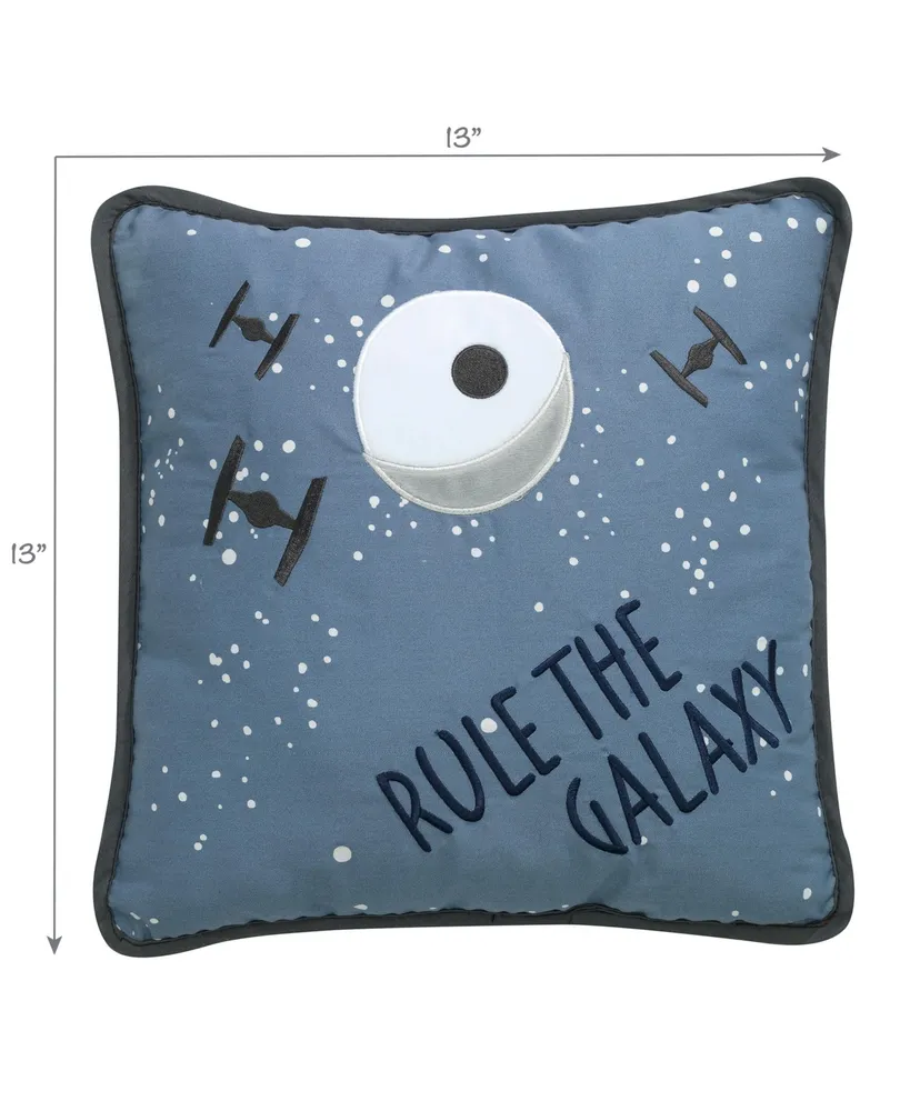 Lambs & Ivy Star Wars Signature Galaxy Led Light-Up Decorative Throw Pillow