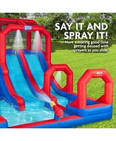 Sunny & Fun Inflatable Water Slide & Blow up Pool, Kids Water Park