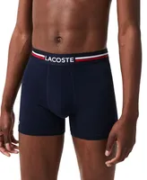 Lacoste Men's Stretch Cotton Boxer Brief Set, 3-Pack