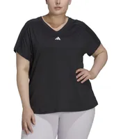 adidas Plus Train Essentials V-Neck Short-Sleeve Tee