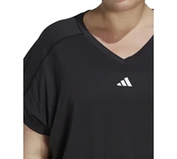 adidas Plus Train Essentials V-Neck Short-Sleeve Tee