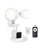 Wasserstein 3-in-1 Plugged-In Smart Floodlight, Charger, and Mount Compatible with Wyze Cam V3, 1500 Lumens