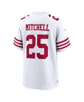 Men's Nike Elijah Mitchell White San Francisco 49ers Player Game Jersey