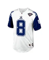 Men's Mitchell & Ness Troy Aikman White and Navy Dallas Cowboys 1994 Authentic Retired Player Jersey