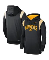 Men's Nike Black Iowa Hawkeyes 2022 Game Day Sideline Performance Pullover Hoodie