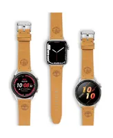Timberland Unisex Ashby Wheat Genuine Leather Universal Smart Watch Strap 22mm