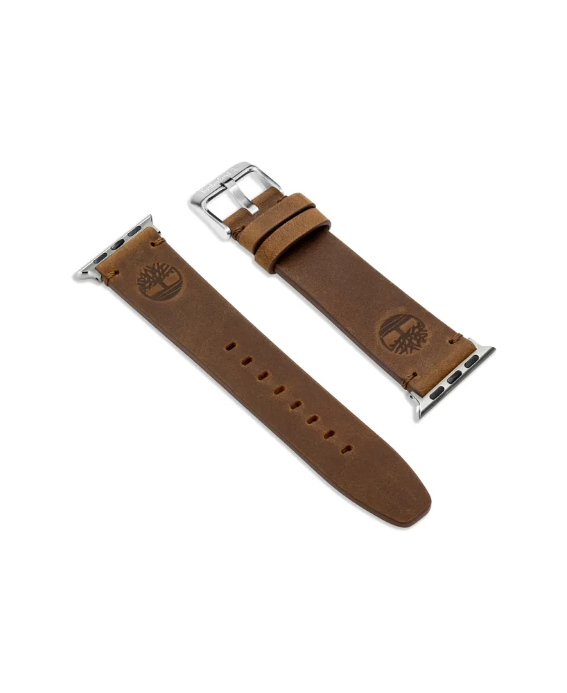 Timberland Unisex Ashby Brown Genuine Leather Universal Smart Watch Strap 22mm