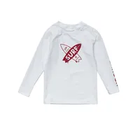 Toddler, Child Boys Surf White Ls Rash Top