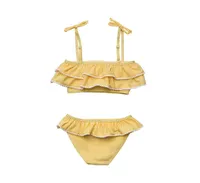 Toddler, Child Girls Marigold Stripe Tie Bikini