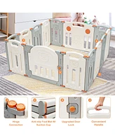 14 Panel Foldable Baby Playpen Kids Activity Center