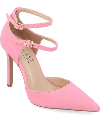 Journee Collection Women's Lilyann Double Strap Buckle Stilettos