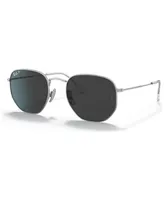 Ray-Ban Unisex Titanium Polarized Sunglasses, RB8148 Hexagonal