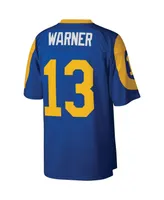 Men's Mitchell & Ness Kurt Warner Royal St. Louis Rams Legacy Replica Jersey