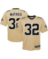 Big Boys and Girls Nike Tyrann Mathieu Gold New Orleans Saints Inverted Game Jersey