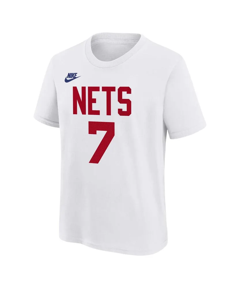 Little Boys Nike Kevin Durant White Brooklyn Nets 2022/23 Classic Edition Name and Number T-shirt