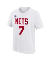Little Boys Nike Kevin Durant White Brooklyn Nets 2022/23 Classic Edition Name and Number T-shirt