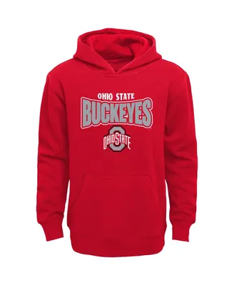 Little Boys and Girls Scarlet Ohio State Buckeyes Draft Pick Pullover Hoodie