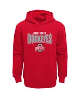 Little Boys and Girls Scarlet Ohio State Buckeyes Draft Pick Pullover Hoodie