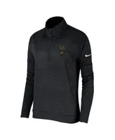 Women's Nike Black Army Black Knights 1st Armored Division Old Ironsides Operation Torch Quarter-Zip Pullover Top