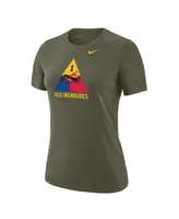 Women's Nike Olive Army Black Knights 1st Armored Division Old Ironsides Operation Torch T-shirt