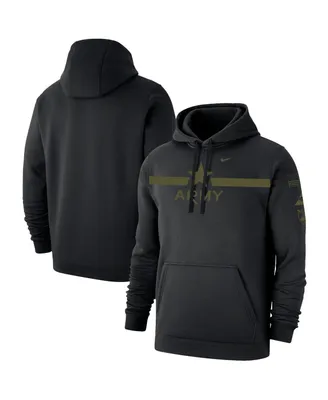 Men's Nike Black Army Black Knights 1st Armored Division Old Ironsides Rivalry Star Two-Hit Pullover Fleece Hoodie