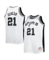 Men's Mitchell & Ness Tim Duncan White San Antonio Spurs Big and Tall Hardwood Classics 1998-99 Swingman Jersey