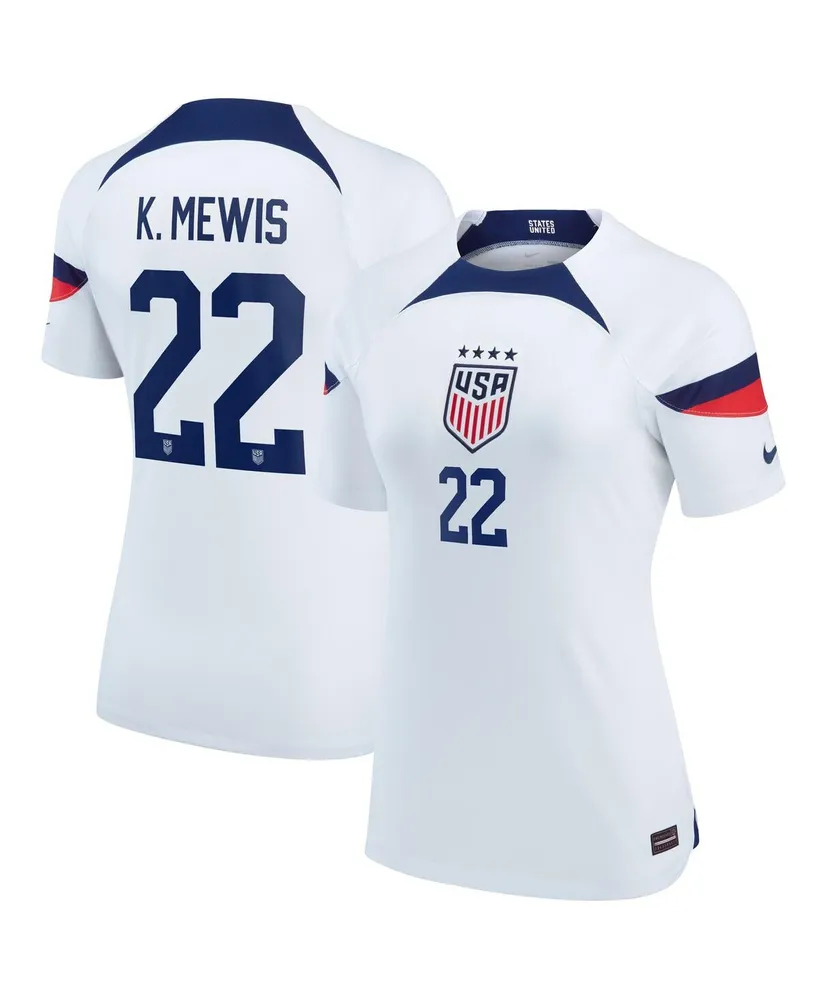 Women's Nike Kristie Mewis White Uswnt 2022/23 Home Breathe Stadium Replica Player Jersey