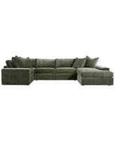 Michola 155" 3-Pc. Fabric Sectional with Chaise, Created for Macy's