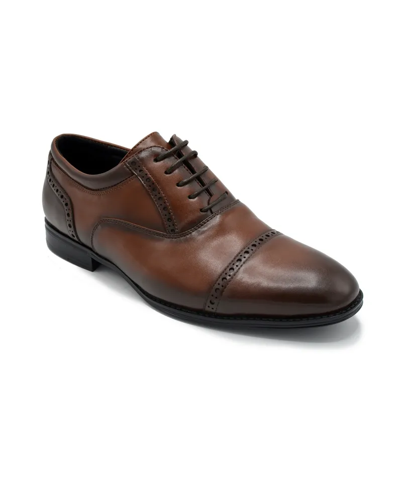 Aston Marc Men's Tempo Cap Toe Dress Shoes